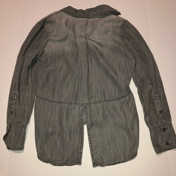 Gray Wash cloth & stone button down shirt - Picture 6 of 8